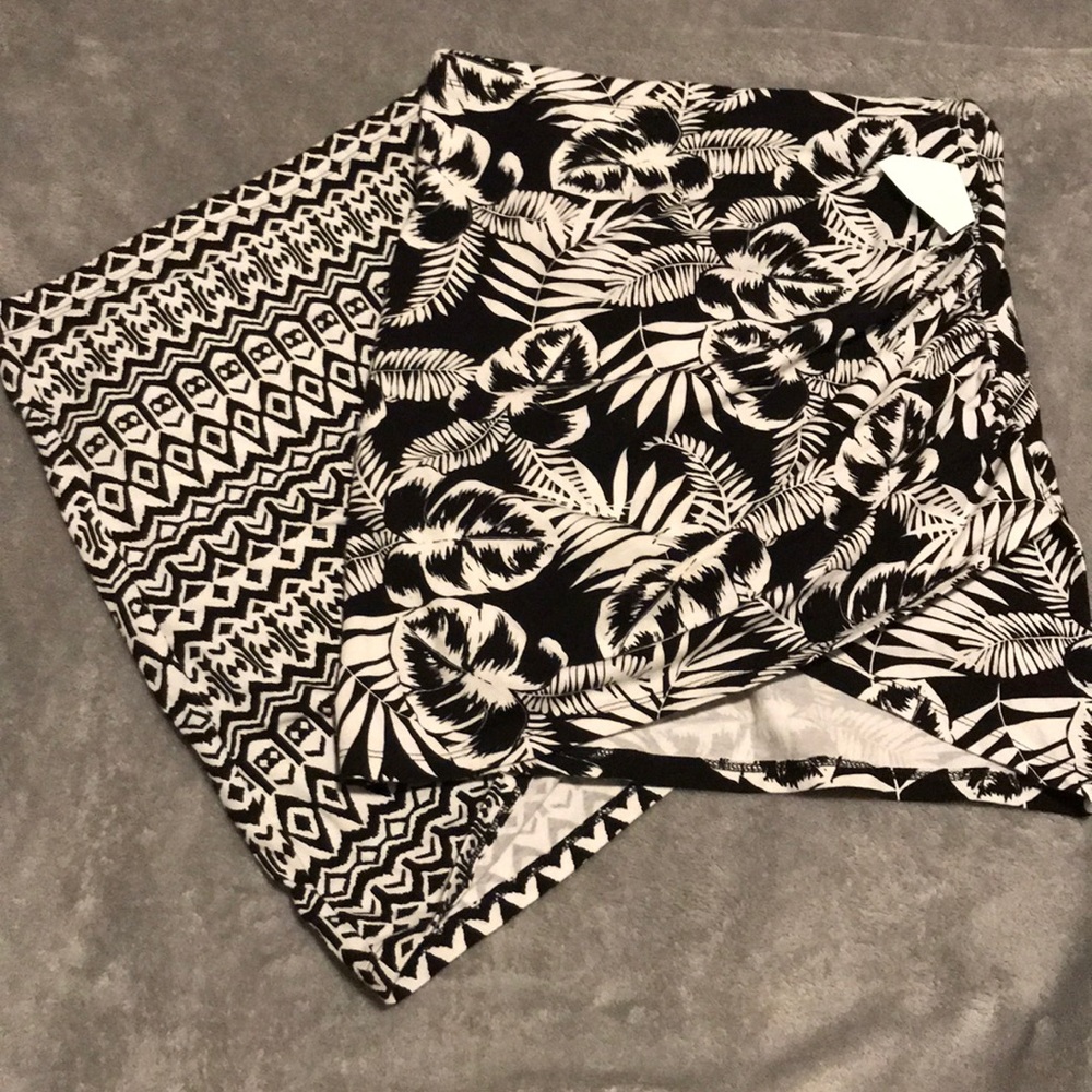 2 Black Skirt Set
